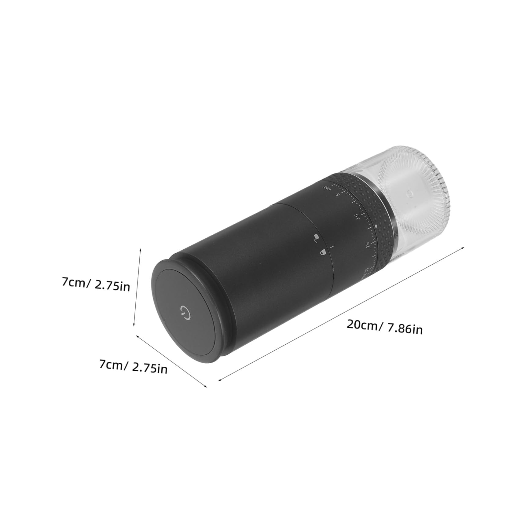 TOPBATHY Molino Eléctrico Compacto para Café y Especias con Tecnología de Molienda Precisa, Capacidad de 25g y Diseño Portátil para Apartamentos Pequeños