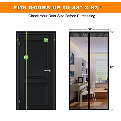Zfbbmagnetic Screen Door Easy Install Screen Door Magnetic Door Screen Fiberglass Pet Friendly Sliding Door Screen Door Mesh Door Screen Door Net For Doors Screen For Door #TOP6