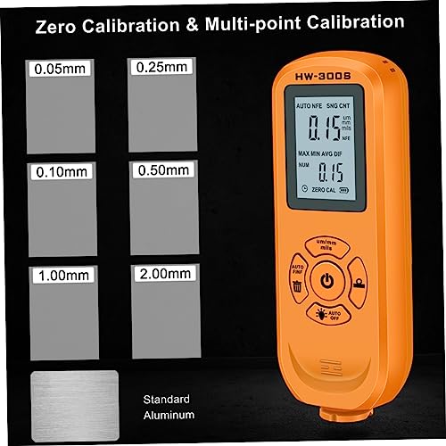 Luxshiny Medidor de Grosor de Recubrimiento Automotriz Portátil para Uso Industrial miniatura 3