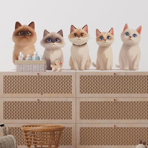 Vinilos Decorativos de Gatitos Adorables en PVC miniatura 5