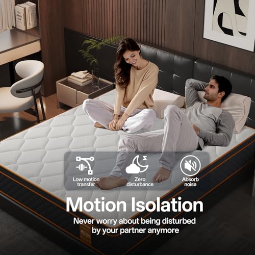 Matelas 180x200 Ressorts+Mémoire 7 Zones H3 Qabefy