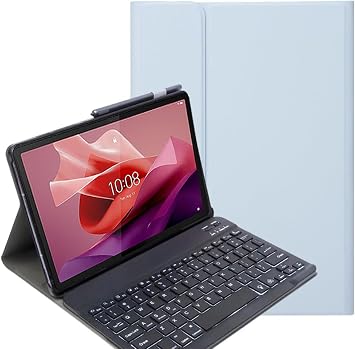 Keyboard Case for DOOGEE Tab E3 Tablet 11 Inch - QWERTY Layout Slim Flip with Removable Wireless Keyboard Stand Case Cover for DOOGEE Tab E3 Tablet 11 Inch, Blue