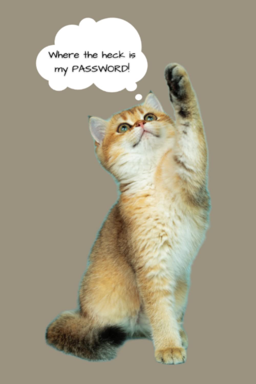 Cat Password Book | Password/Contact Book | Alphabetical Password Tracker: Internet Log Book To Organize Your Website Passwords In One Secure Convenient Place