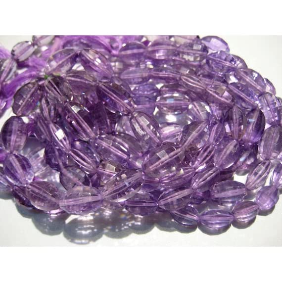 Amethyst naturelle en fil de 20cm pour vos ateliers bijoux d'été