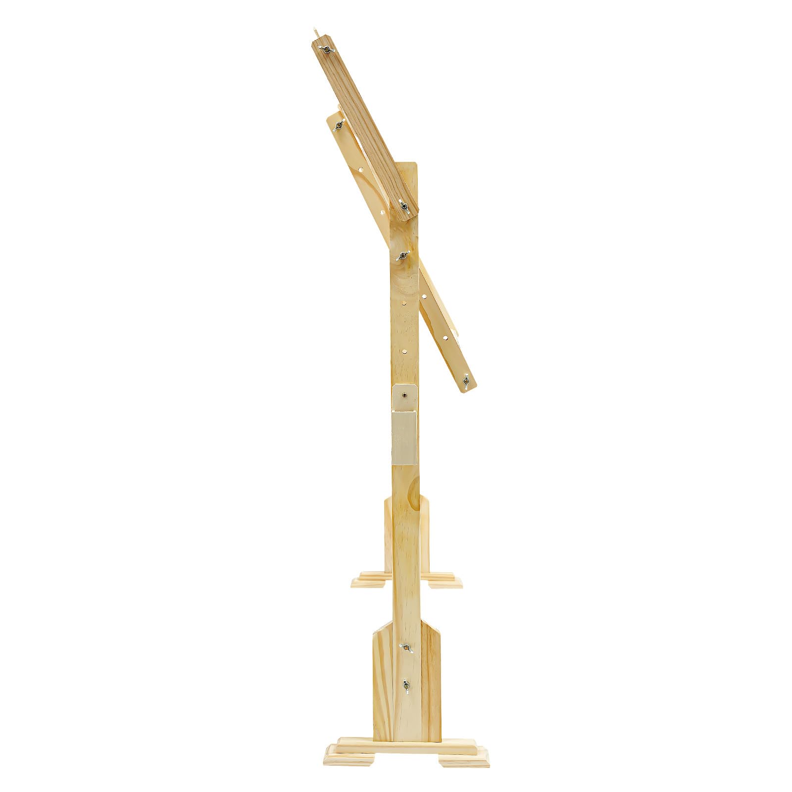 Soporte de bordado ajustable de madera de pino, marco de bordado rectangular grande, 75 x 40 cm