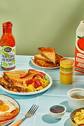 Spicy Ketchup By Halo And Cleaver (2 Pack) - Keto Ketchup With A Kick Of Heat From Thai Chili Peppers | Whole 30 Sweetened With Fruit | Spicy And Sweet Thai Chili Sauce With No Sugar Added | 13 Oz Bottles #TOP5
