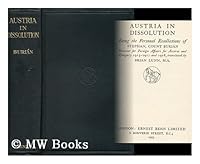 Austria In Dissolution B001AM2D3Y Book Cover