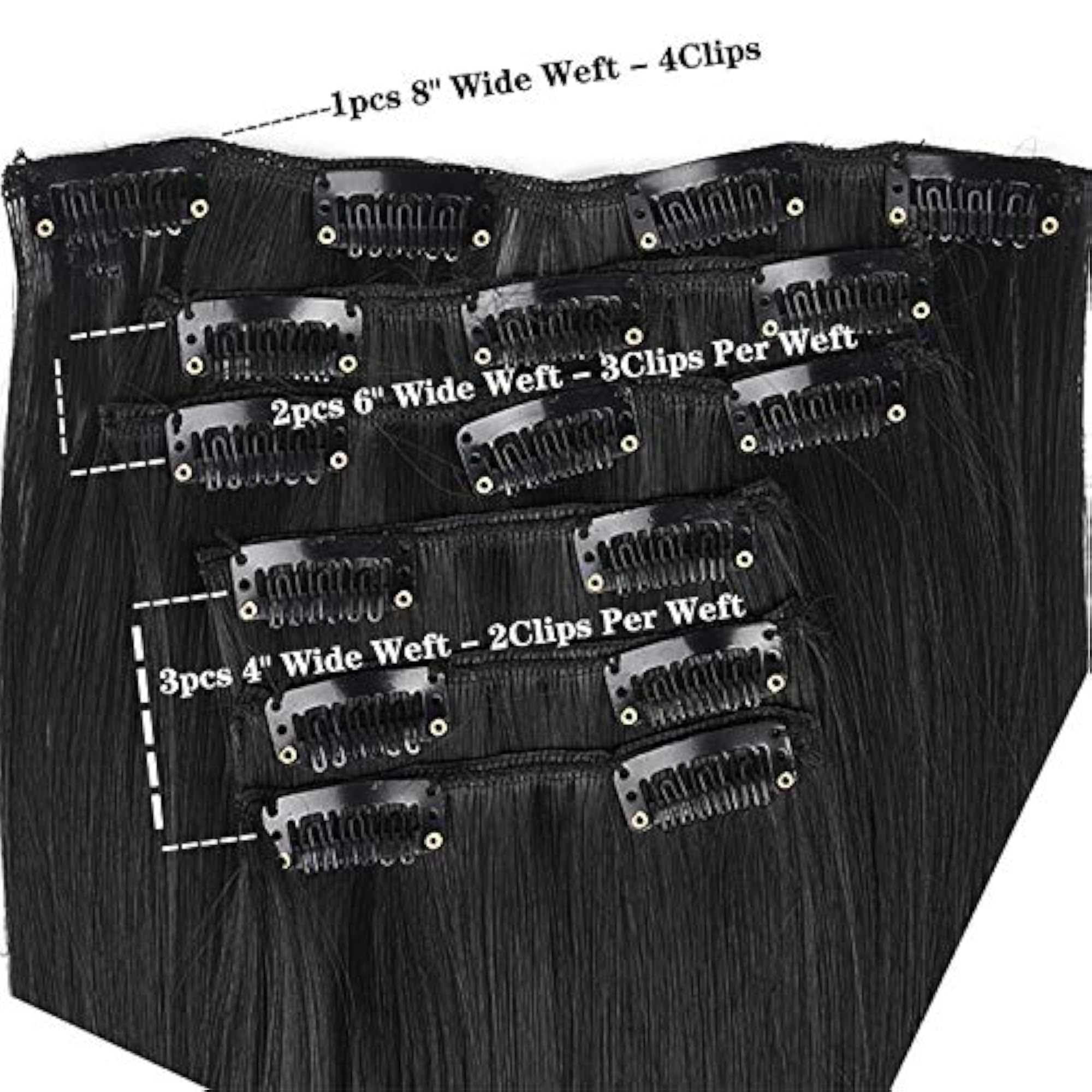 2 PCS 50cm Long Curly Hair Wig Set