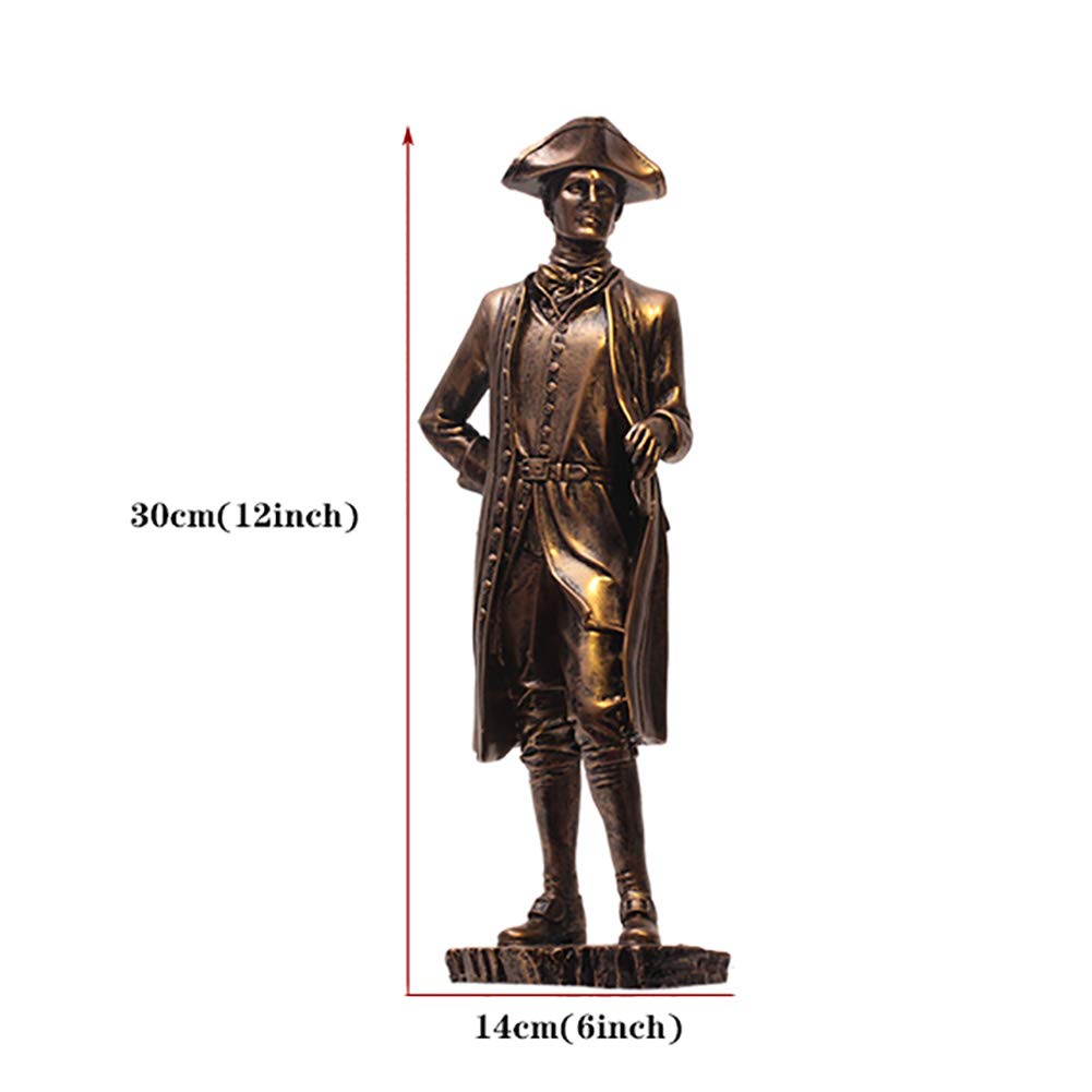 Religijne prezenty dekoracja domu rzeźba ozdoby na biurko, retro żywica kolekcjonerska figurka, vintage rzeźba rycerz, francuski lider Napoleon Bonaparte statuetka A 30 * 14 * 10 cm