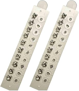 Ear Seeds Acupuncture Kit Pain-Free Self-Adhesive Ear Acupuncture for Kid Women Pressure Point Massage Daily RelaxationWhite,40pcs