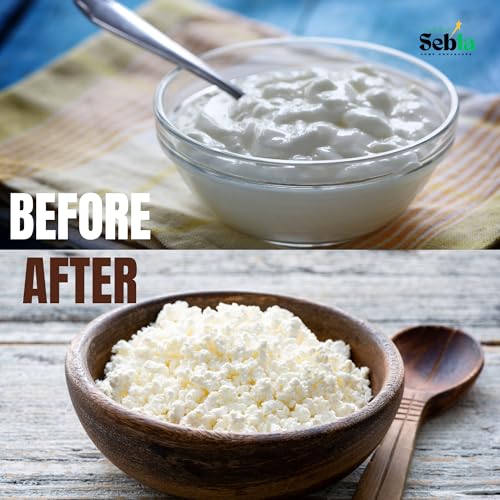Image of Sebla Multipurpose Yogurt Filter Strainer with Scale Mark (1100 mL) │ Hung Curd Maker │ Greek Yoghurt │ Hung Curd Strainer Box │ Greek Yogurt Maker │ Dahi Filter │ Kefir Strainer Box BPA-Free