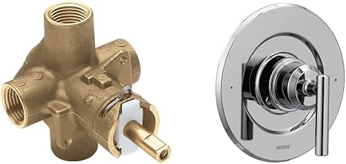 Moen Monticello PosiTemp Pressure Balancing Shower Valve, 1/2-Inch IPS, Chrome