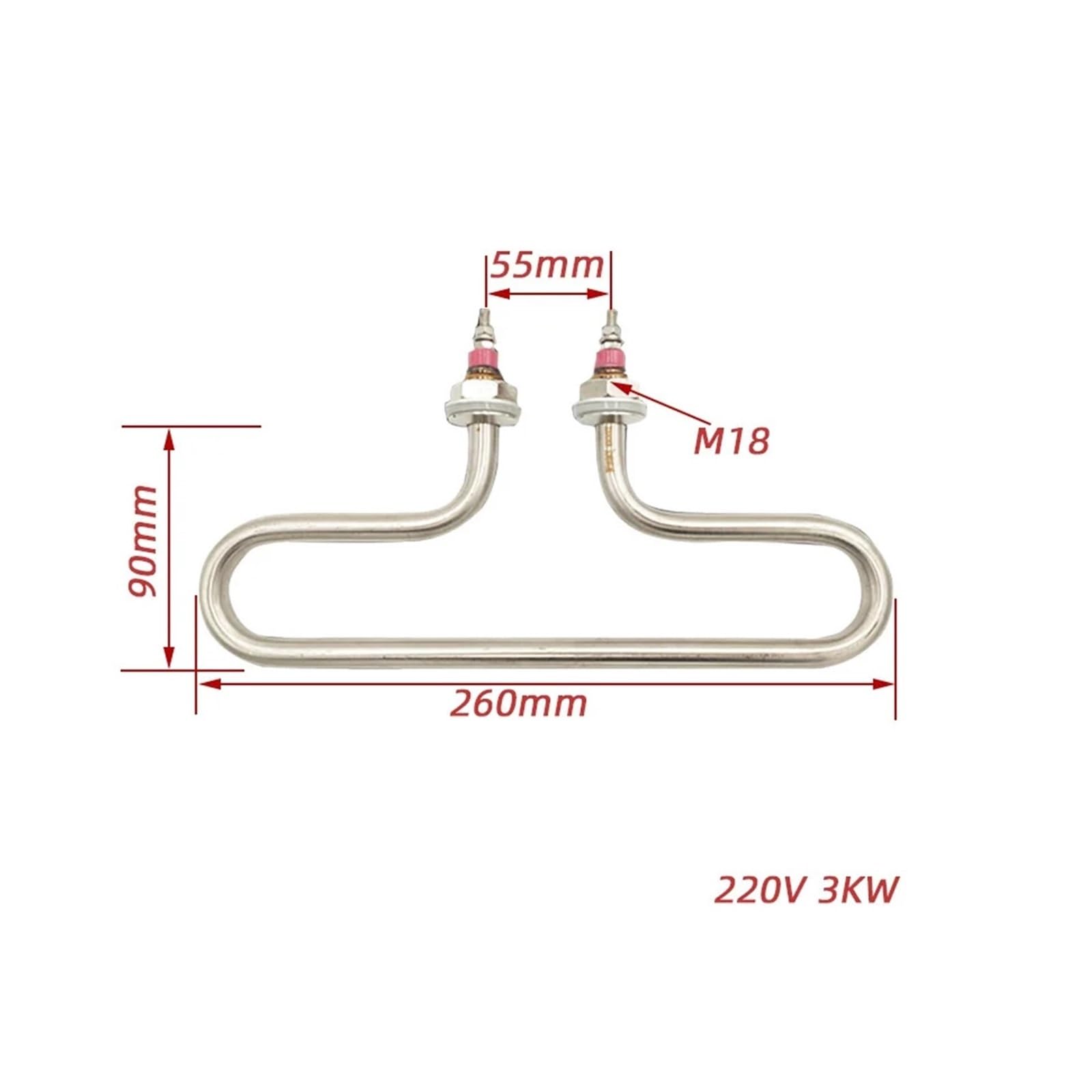 1 szt. 220 V 3 kW Elektryczny Element Grzałki Zanurzeniowej Do Zbiornika/Czajnika