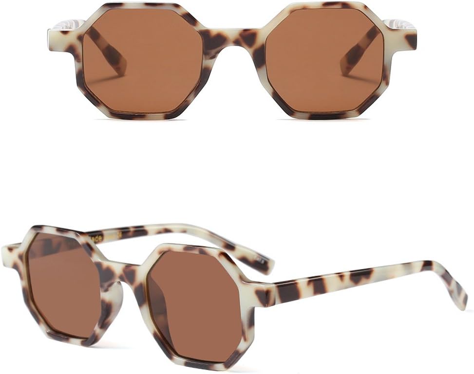Manyo - Occhiali da sole esagonali vintage, lenti Geometric Resin Frame  Clear Lenses (3) : Amazon.it: Abbigliamento