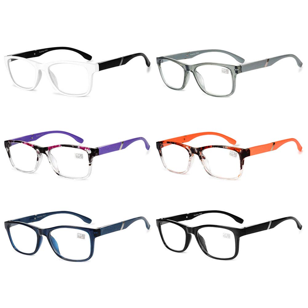 VEVESMUNDO Gafas de lectura para mujer y hombre, medio marco, bisagra de resorte, vintage, medias gafas de lectura, gafas con grosor