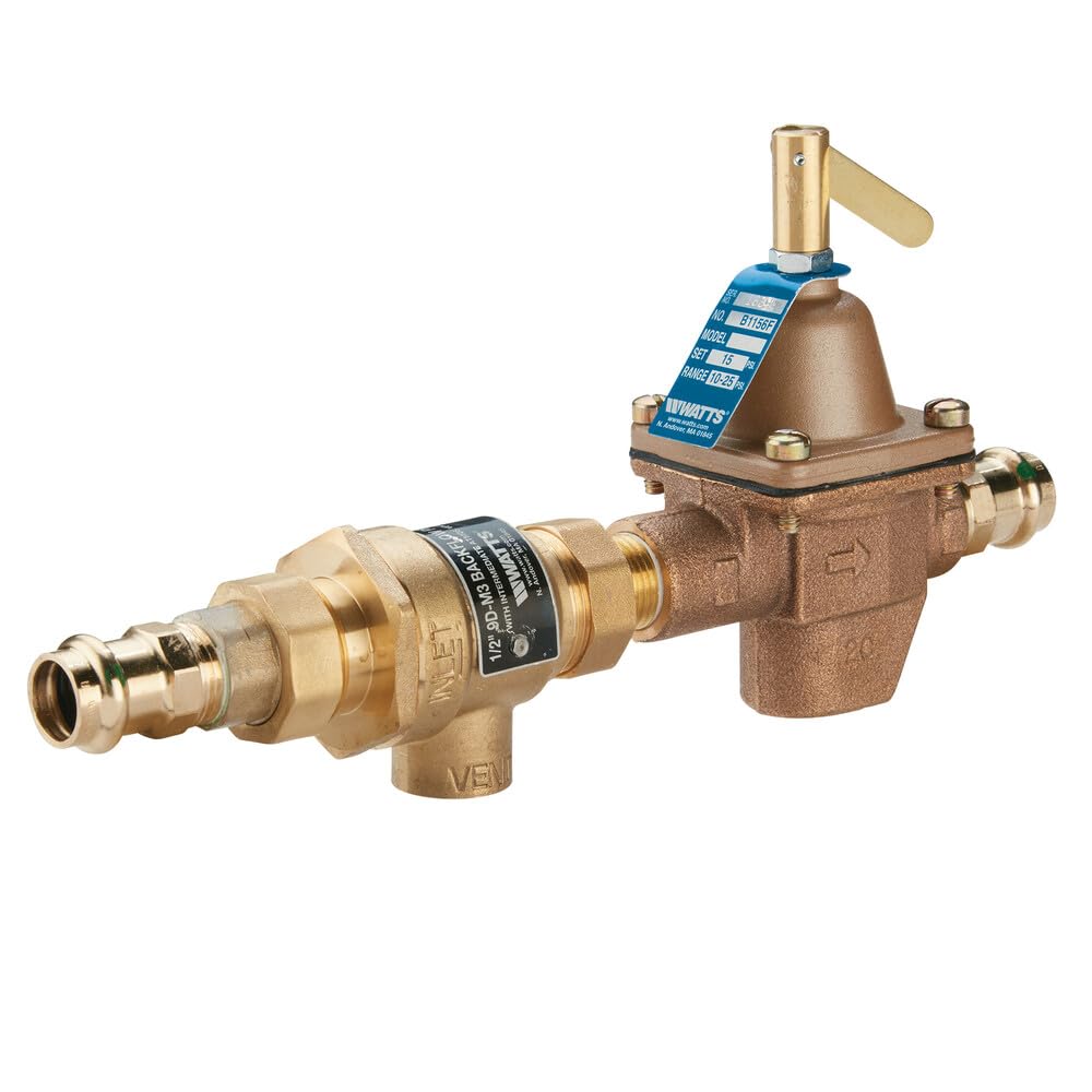WATTS 1,3 cm B911-M3 Combinazione Filettata Alimentatore Acqua e Preventer di riflusso by Watts