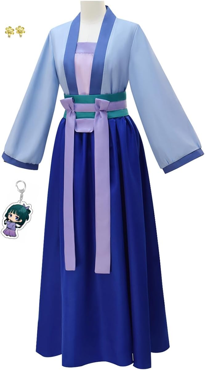 The Apothecary Diaries Cosplay Costume Maomao Blue Hanfu Dress Suit Pharmacist Girl Uniform Halloween Outfit