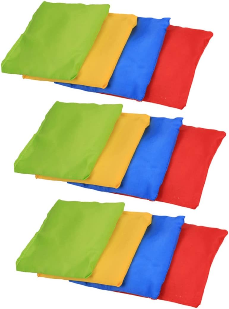 12PCS Kids Sandbags for Soft Throwing Toy Set for Children Sturdy and Lightweight for Games and Activities Random Color
