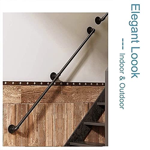 Main courante en fer forgé MObyat 1m rampe d'escalier robuste et design