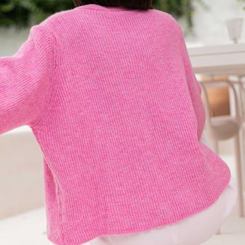 Image of Women Knitted Crop Cardigan Blouse Short Sleeve Button Down Sweater Shirt Y2k Open Front Cardigan Top Streetwear