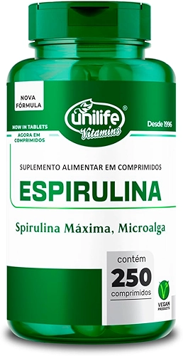 Espirulina Unilife 250 Comprimidos 1000mg