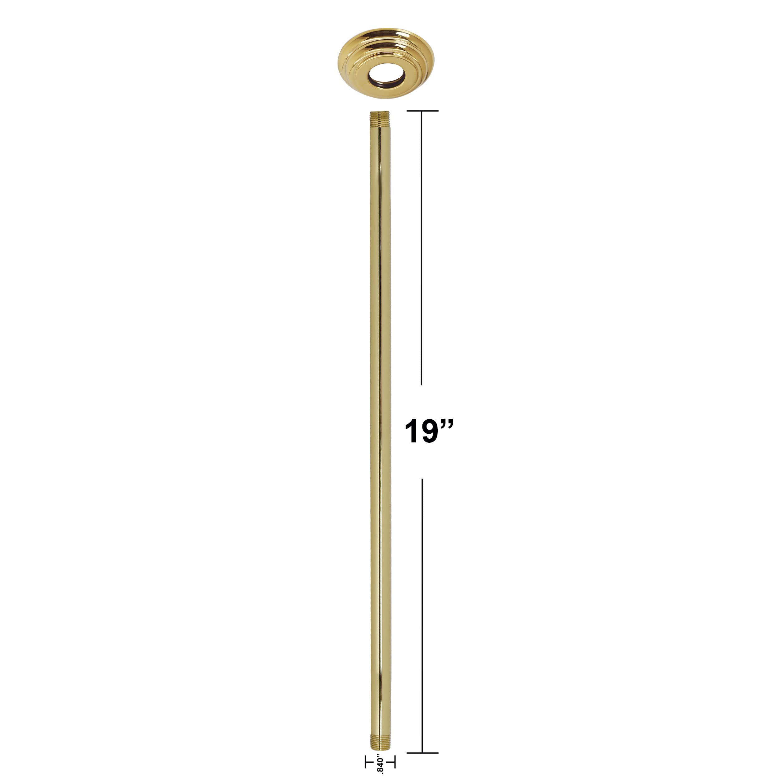 Westbrass D3619A-01 Brazo de Ducha, latón Pulido