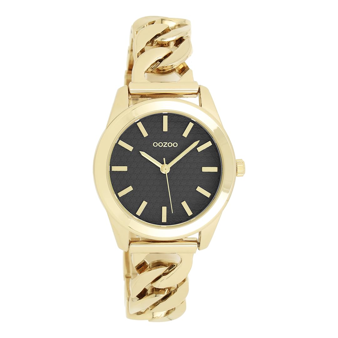Oozoo - Orologio da donna Timepieces | Orologio da polso da donna con cinturino in acciaio inossidabile | Orologio moderno per donne | Elegante orologio analogico da donna rotondo