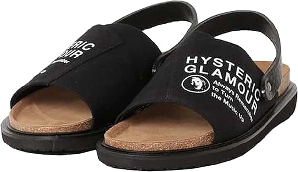 ヒステリックグラマースタッズ付き黒サンダル レザー　27cm 美品！ ヒステリックグラマースタッズ付き黒サンダル レザー 27cm 美品