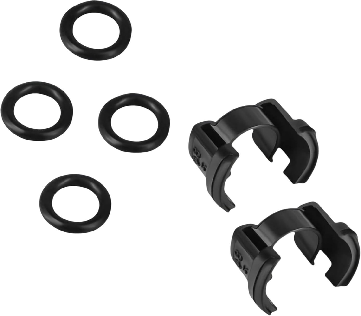88718-1E150 2 Pack A/C Condenser Clips with O-Rings Black A/C Condenser Hard Line Lock Clamp Clips Kit Fits for Toyota 2018-2022 RAV4 Highlander Corolla Camry C-HR Prius Venza 2018-2023