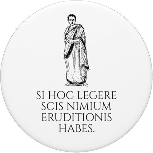 Vista 3 de Si Hoc Legere - Si puedes leer esto - Lenguaje latino - PopSockets Swappable PopGrip