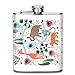 Produktbild Safari Calendar Tea Towel Wine Flasks Hip Flask with Funnel Stainless Steel 7 OZ Multicolor