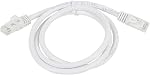 Monoprice 111335 3' FLEXboot 24AWG Cat5e 350MHz UTP Bare Copper Ethernet Network Cable, White