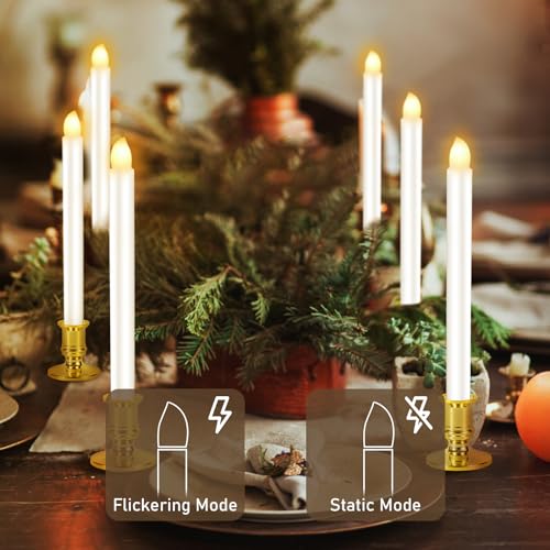 Velas LED de Navidad para ventana con mando y ventosas paquete de 8 4