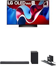 LG 48-Inch Class OLED evo C4 Series Smart TV 4K Processor Flat Screen with Alexa Built-in OLED48C4PUA, 2024,LG Sound Bar SC9S Perfect Matching for OLED C TV with IMAX Enhanced and Dolby Atmos