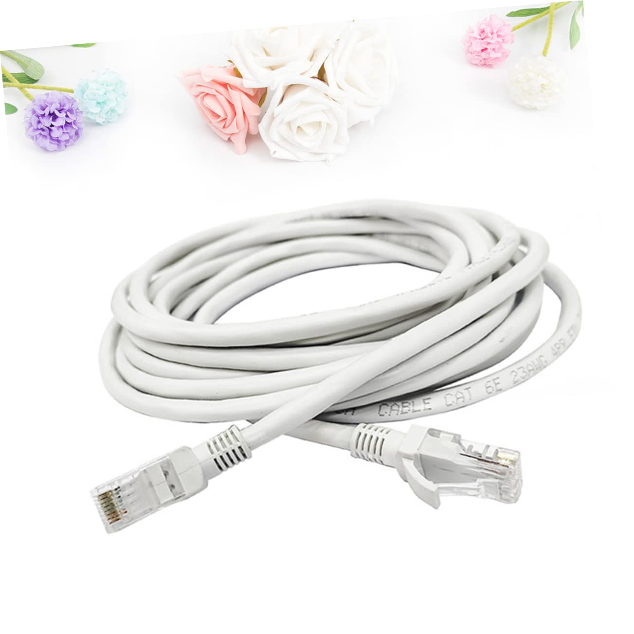 Cavo Ethernet Cat6 Bianco 50 Metri, Rame, Jumper Rete Locale