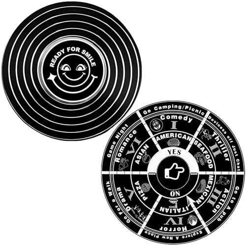 Decision Maker Paperweight,Turntable for Food Movie Activity Decision Replace Dice Anniversary Valentines Day Gifts Date Night Ideas for Couples Christmas Birthday Gifts
