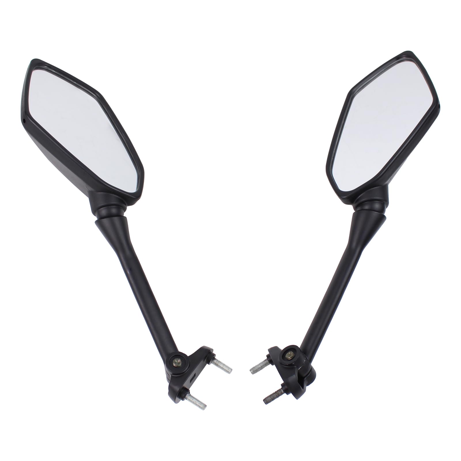 Rückspiegel Spiegel Rückansicht Seitenspiegel Motorradspiegel Motorrad Verkleidungsspiegel Lenkerspiegel schwarz vorne links und rechts für Kawasaki ER6F ER6N ER 6F ER 6N ER-6F ER-6N ABS 2009-2011