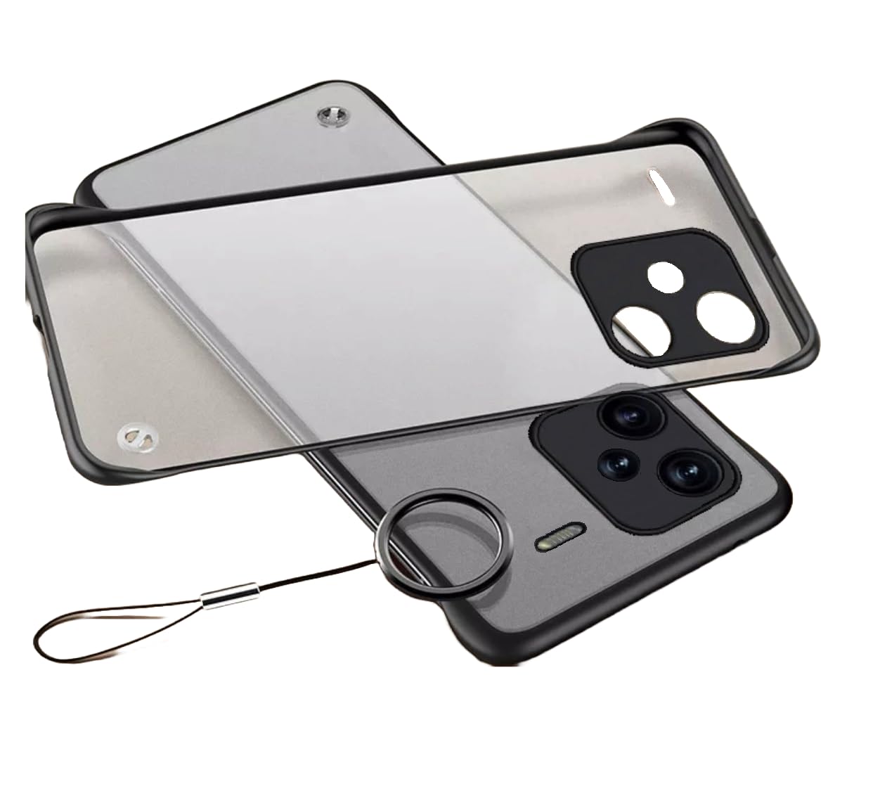 REALCASE Redmi Note 13 Pro Plus 5G Back Cover Case | Stylish Frameless Matte Hard Skin | Soft TPU Shock Proof Bumper Back Cover Case for Redmi Note 13 Pro Plus 5G (Black) (B0CTTGXC72) Amazon Price History, Amazon Price Tracker