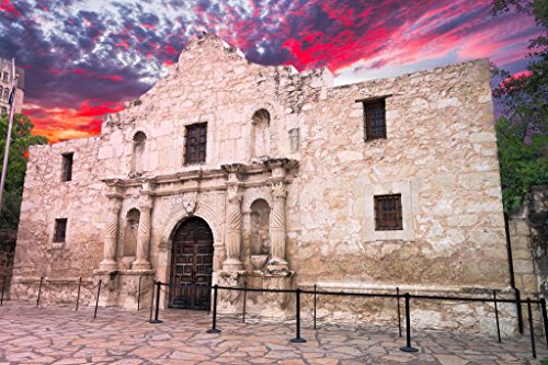 The Alamo San Antonio Texas Photo Photograph Cool Wall Decor Art Print Poster 24x36