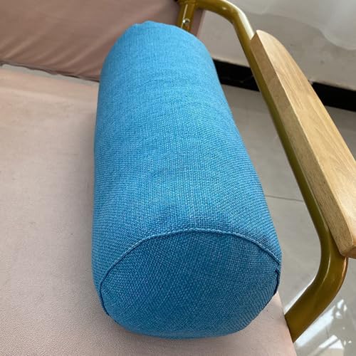 XXIUDEE Runde Nackenrolle, Zylinderkissen, Sofa, Armlehne, Yoga-Nackenrolle, Schlafkissen für Couch, Auto, Zuhause (60 x 20 cm, Blau) XXIUDEE Runde Nackenrolle, Zylinderkissen, Sofa, Armlehne, Yoga-Nackenrolle, Schlafkissen für Couch, Auto, Zuhause (60 x 20 cm, Blau)