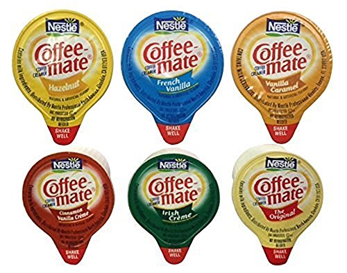 30 Count Coffee Mate Liquid .375oz Sampler Pack (6 Flavor)
