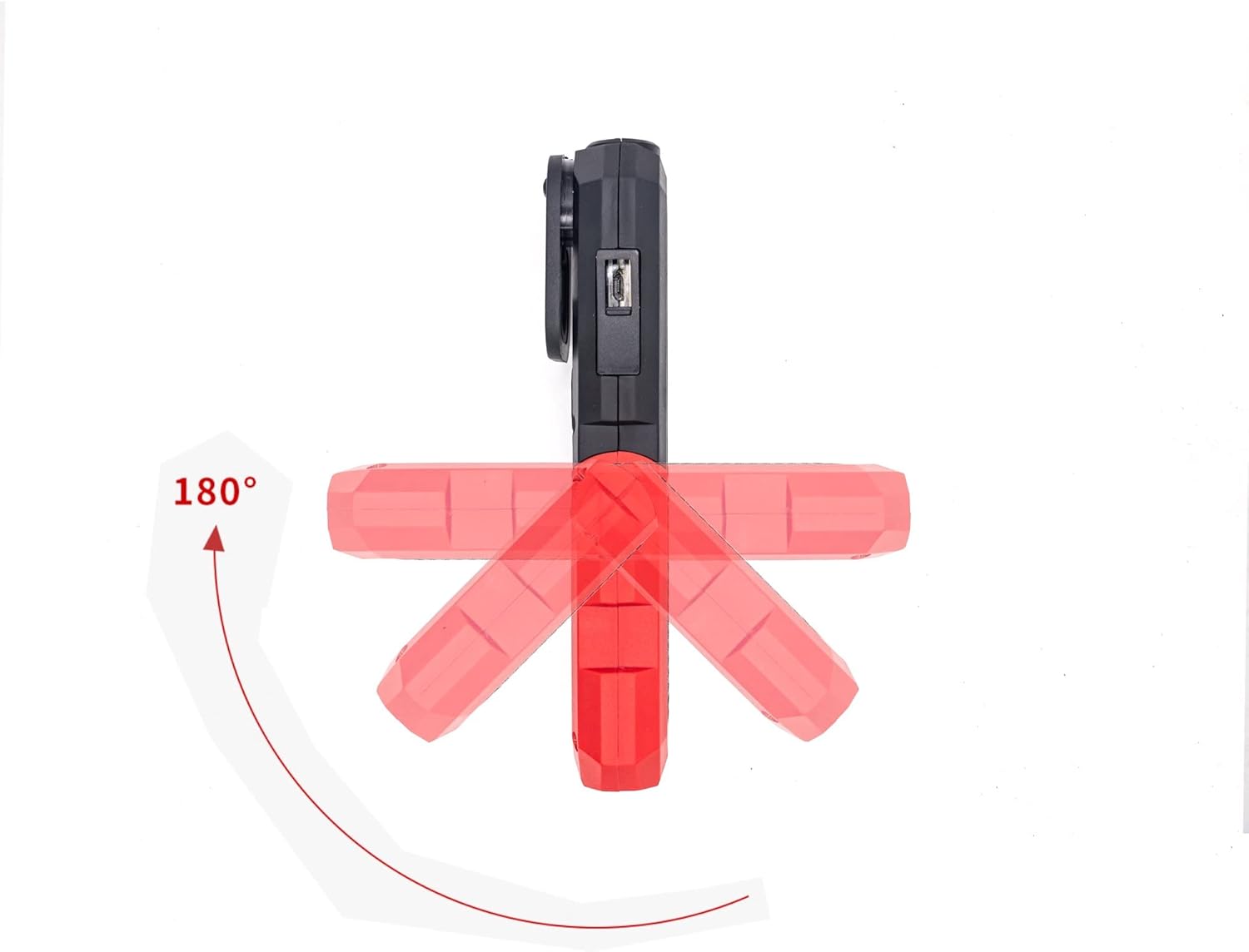 HyperTough 350-LUMEN Rechargeable LED Work Light Strong Magnet Pivoting Stand Flashlight USB Powered by Lithium-ION Battery