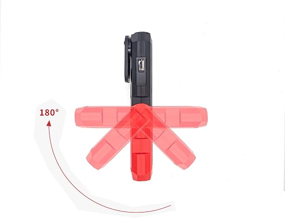HyperTough 350-LUMEN Rechargeable LED Work Light Strong Magnet Pivoting Stand Flashlight USB Powered by Lithium-ION Battery