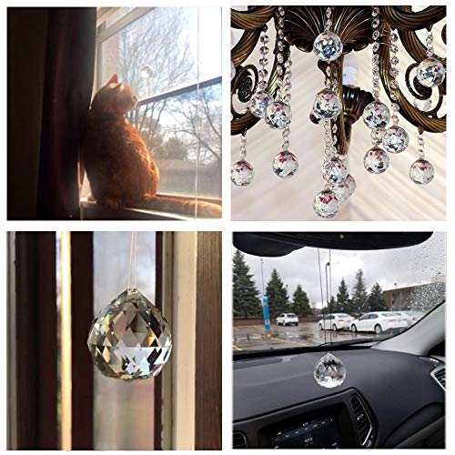 Suncatcher Crystals Ball Prism Window Rainbow Maker With Chain For Easy Hanging 40Mm 2 Pack #TOP5