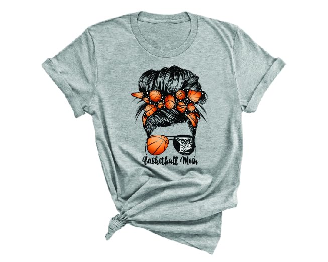 Basketball Mom Shirt Short Sleeve Shirt Basketball Mom Unisex Adult Outfit Great Gift For A Mom With A Basketball Player kid2