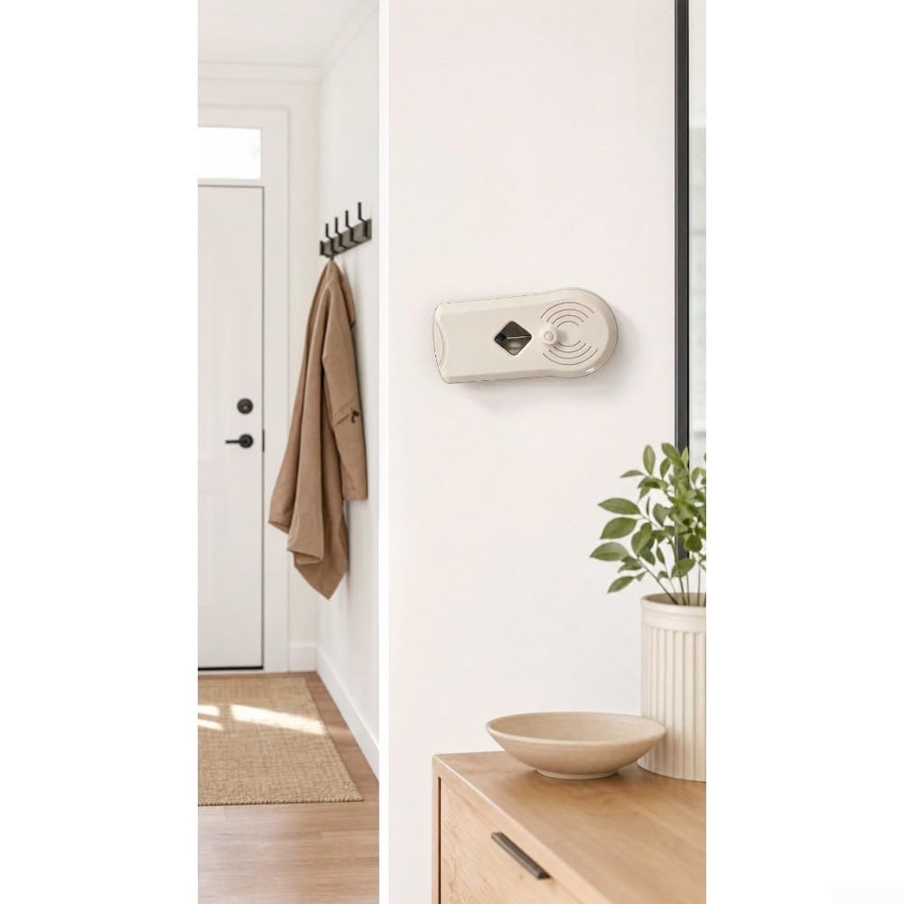 Sensor de vibración sísmica, detector de onda P, alarma de movimiento de tierra para sistema de seguridad en el hogar, dispositivo blanco compacto, 21 cm