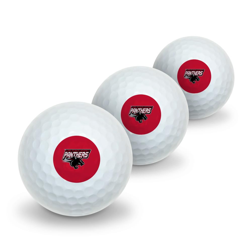 GRAPHICS & MORE Clark Atlanta University Primary Logo Novelty Golf Balls 3 Pack