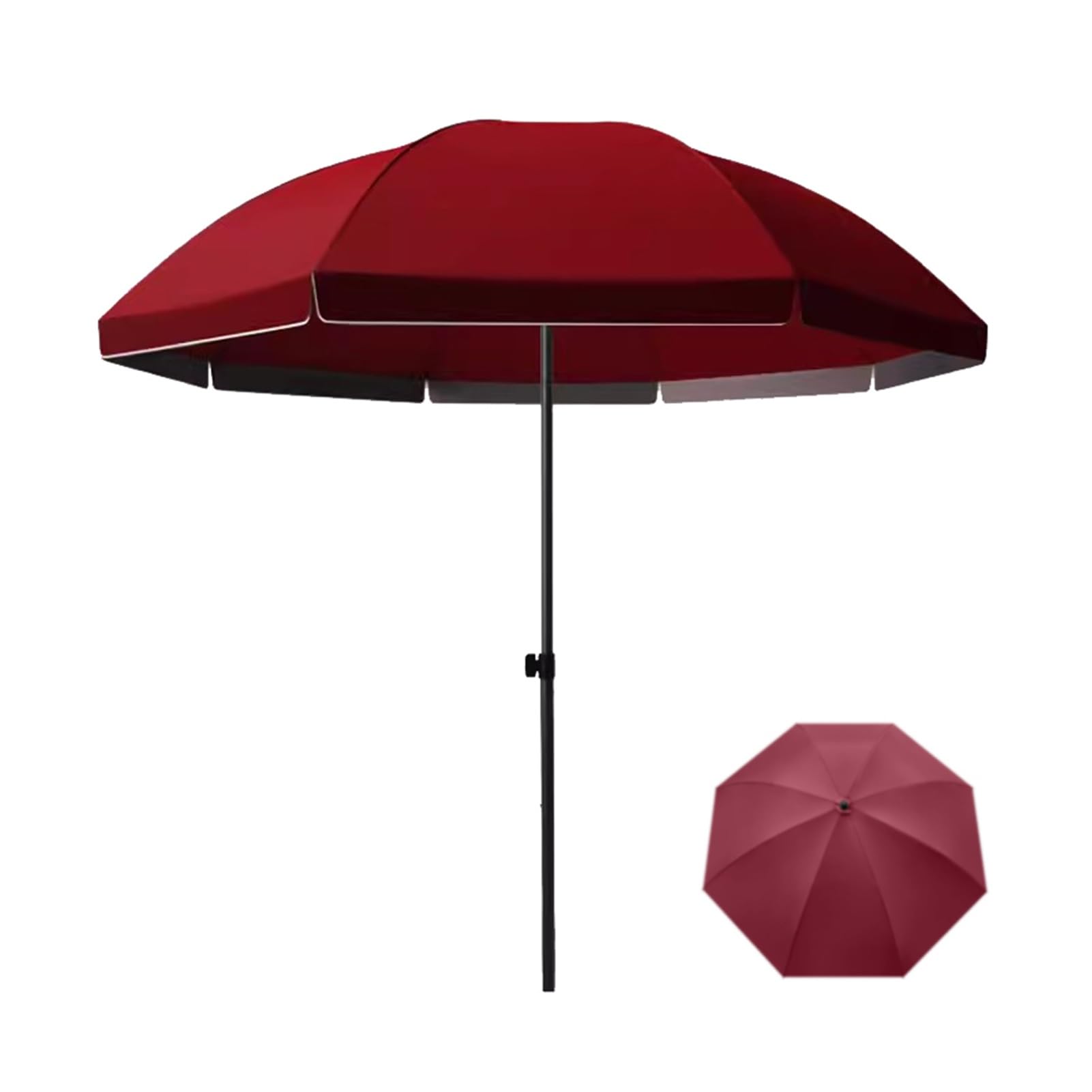 Ombrellone da esterno per patio, ideale per piscina, spiaggia, giardino, con 4 altezze regolabili e struttura a 3 strati.