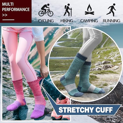 Anlisim Merino Wool Hiking Socks for Women