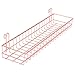 Price comparison product image PLINRISE Multipurpose Mesh Wall Plated Basket, Panel Hanging Tray, Wall Mount Kitchen Bathroom Bin Organizer, Wire Metal Storage Shelf Rack Idea For Home Supplies,Wall Decor (Rose Gold)